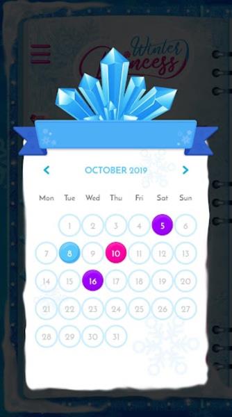 Winter Princess Diary Captura de pantalla 1