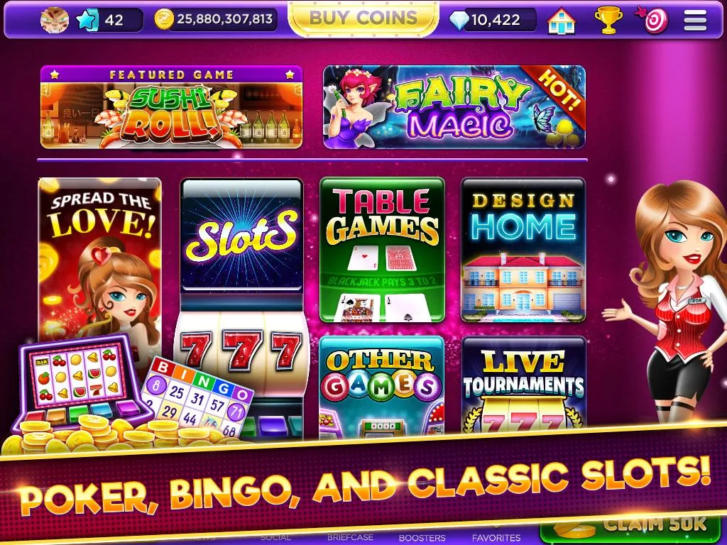 Schermata Glamour Casino - Home Designer Slots 1