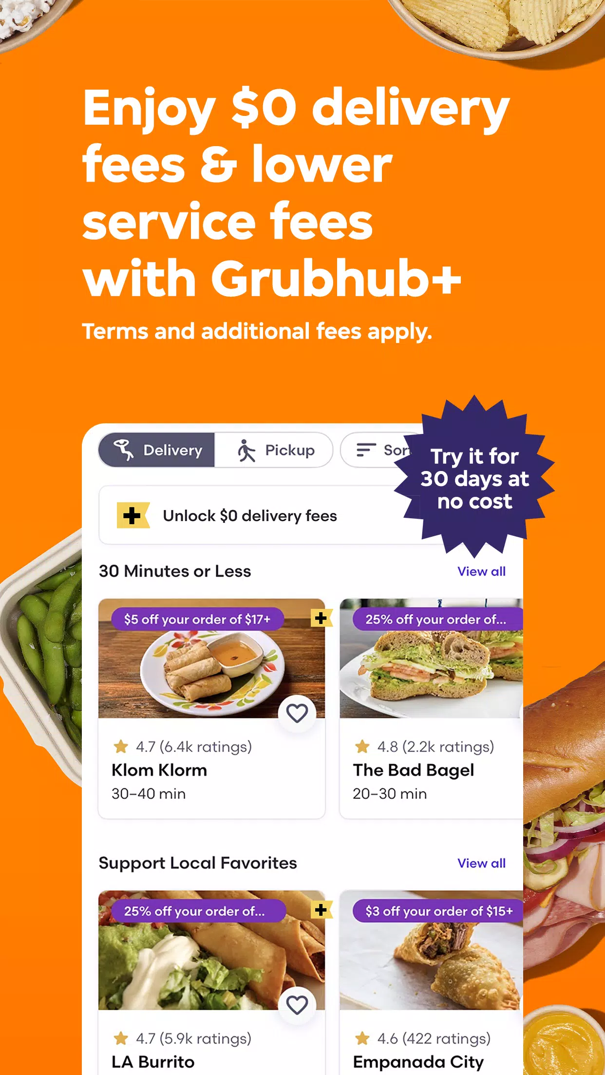 Grubhub Schermafbeelding 3