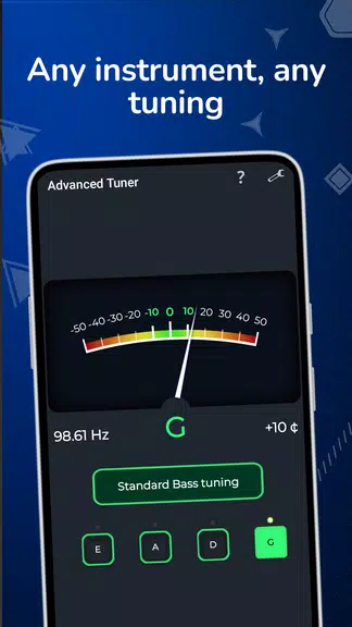 Advanced Tuner guitar violin Tangkapan skrin 2