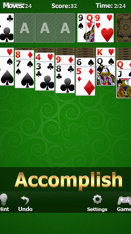 Solitaire Free Cell Schermafbeelding 1