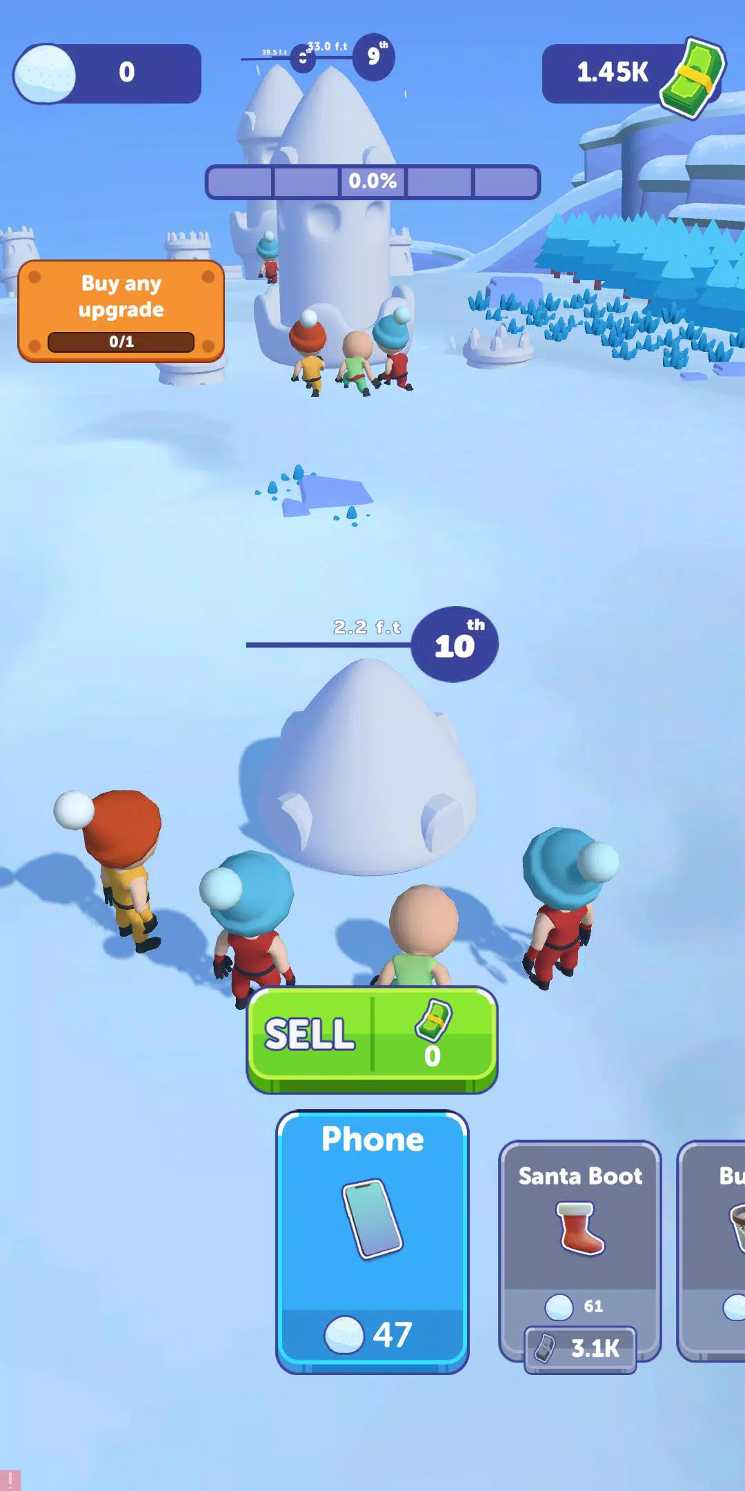 Snow Castle: Idle Clicker ภาพหน้าจอ 0