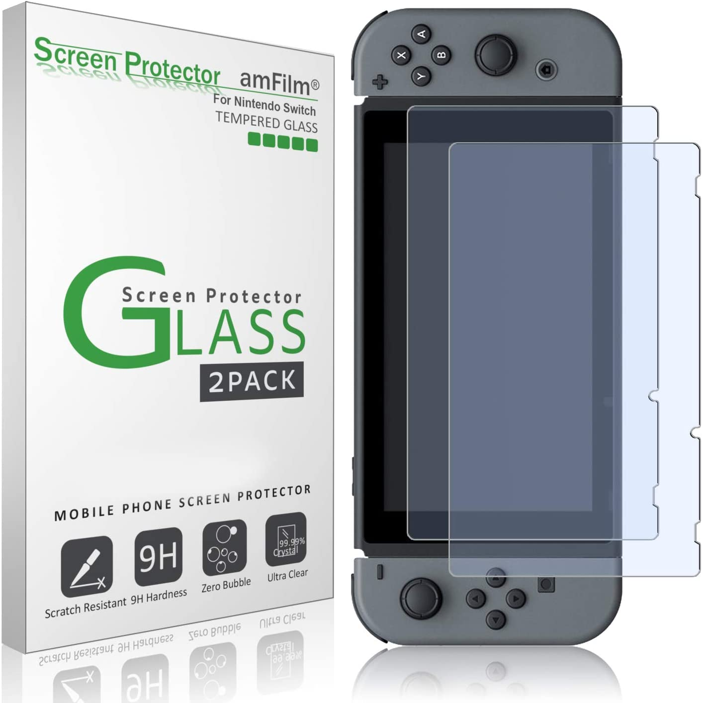 Best Nintendo Switch Screen Protector amFilm Tempered Glass Screen Protector