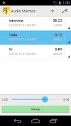 Audio Memos Free 螢幕截圖 1