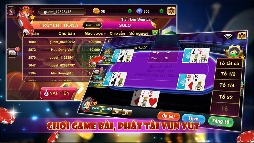 Schermata 4Play - Xì Tố Xì Phé Online 1