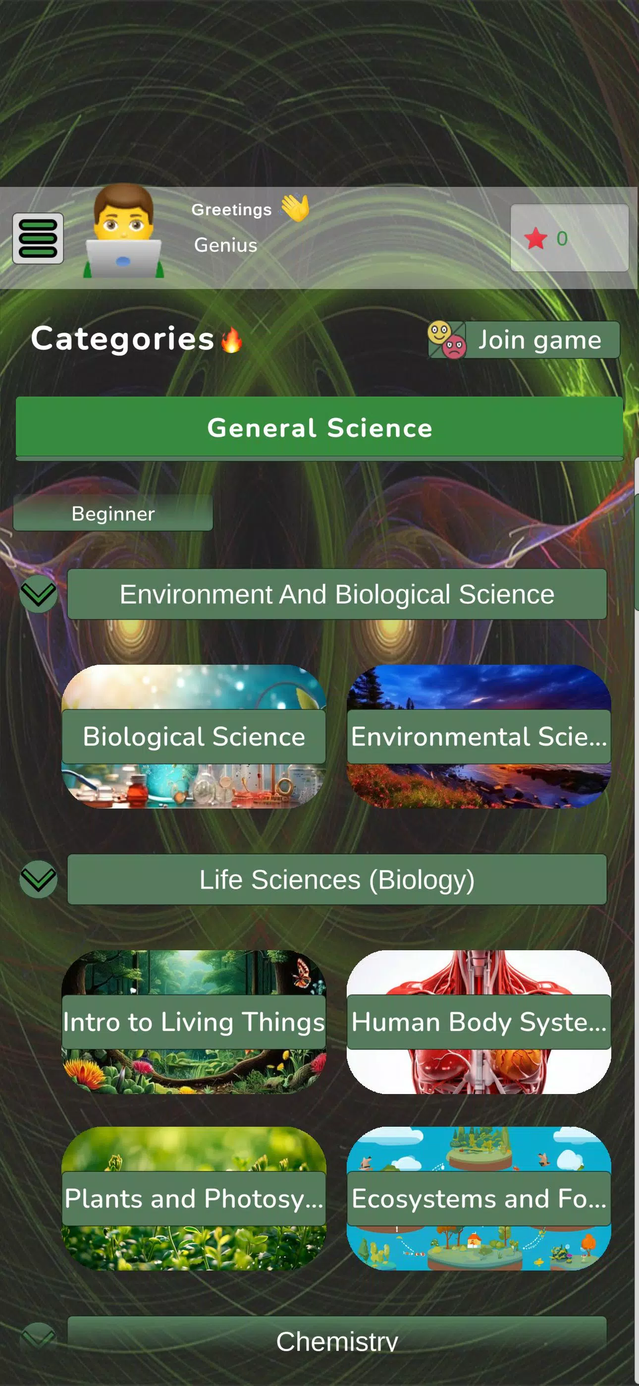 General Science ภาพหน้าจอ 0