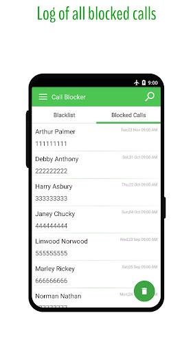 Phone Call Blocker - Blacklist Screenshot 3