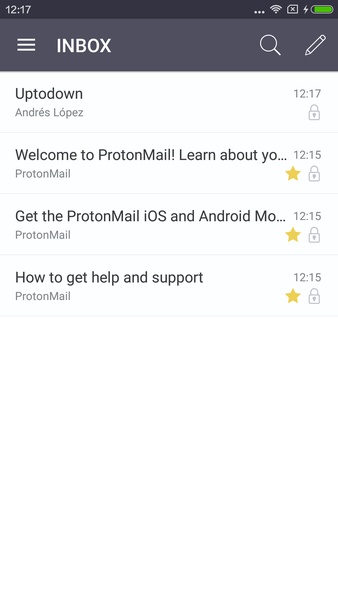 Schermata Proton Mail 3