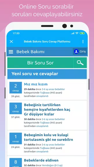 Gün Gün Bebek Bakımı, Takibi Captura de tela 0