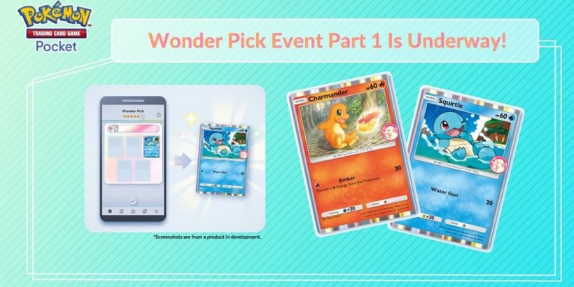 Das Pokémon-Sammelkartenspiel erweitert das Wonder-Picks-Event um Glumanda und Schiggy