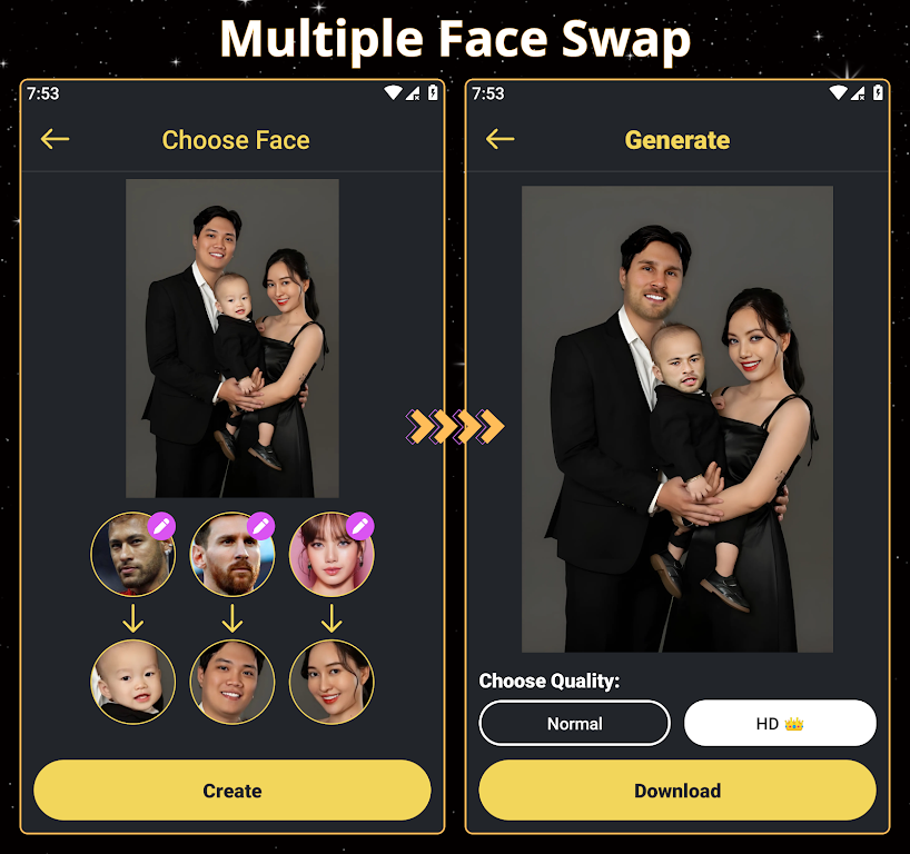 Face Over: AI Face Swap スクリーンショット 0