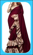 Women Fashion Ruffle Sarees Screenshot 1