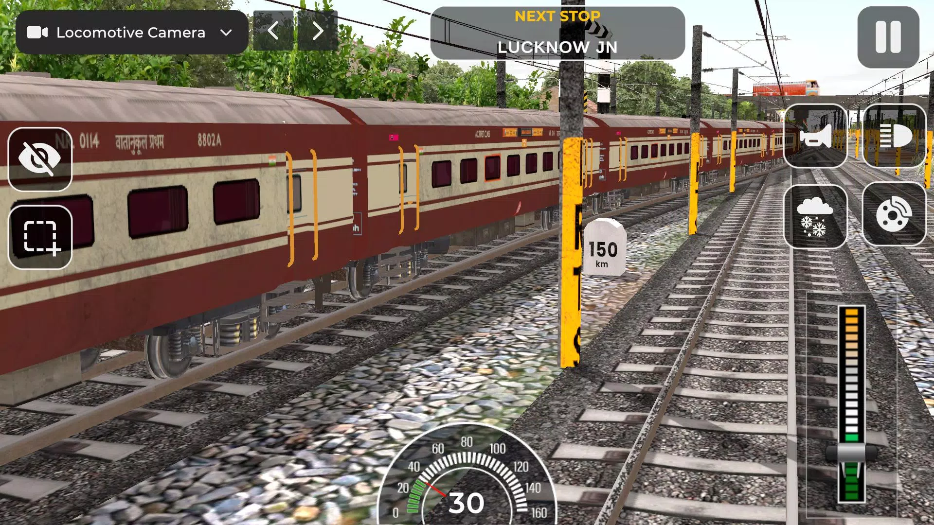 Indian Railway Train Simulator Tangkapan skrin 2