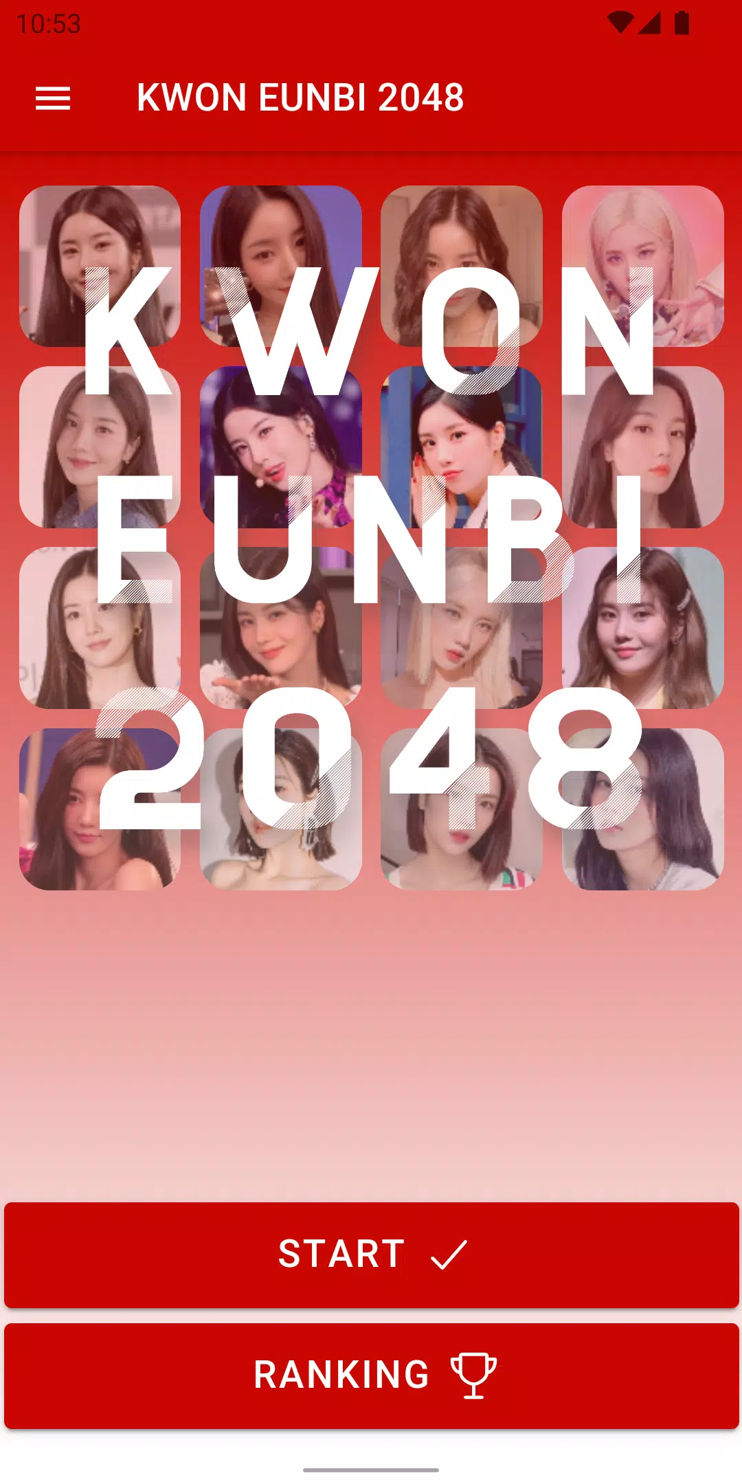 KWON EUNBI 2048 Game স্ক্রিনশট 0