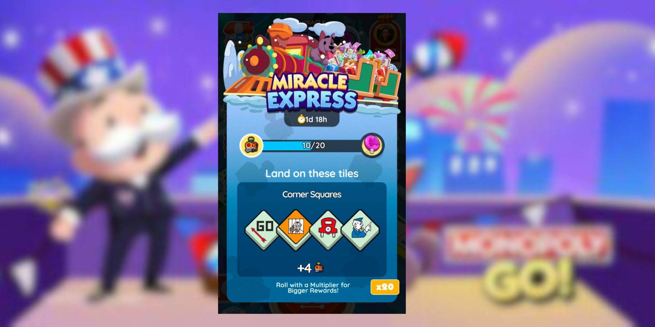 Monopoly Go: Miracle Express Rewards and Marestones