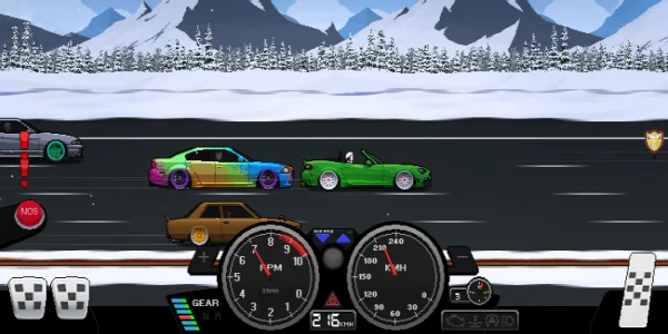 Pixel Car Racer ဖန်သားပြင်ဓာတ်ပုံ 1