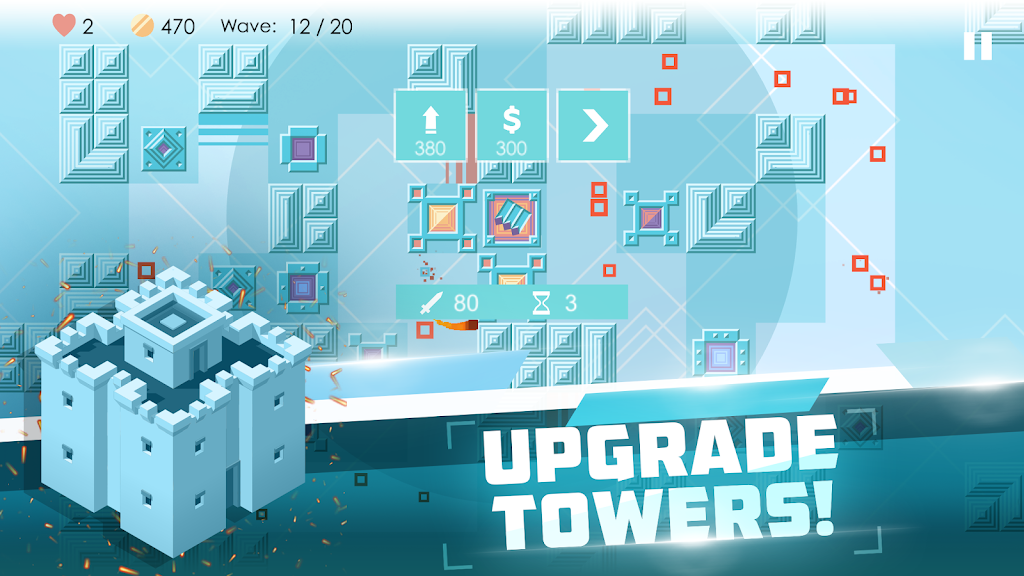 Mini TD 2: Relax Tower Defense Captura de tela 1