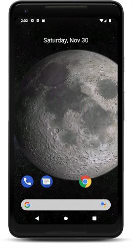 Moon 3D live wallpaper स्क्रीनशॉट 2