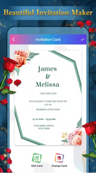 Invitation Card Maker - RSVP 스크린샷 3