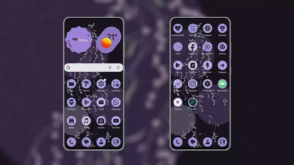 PixPurple EMUI MagicOS Theme Tangkapan skrin 0