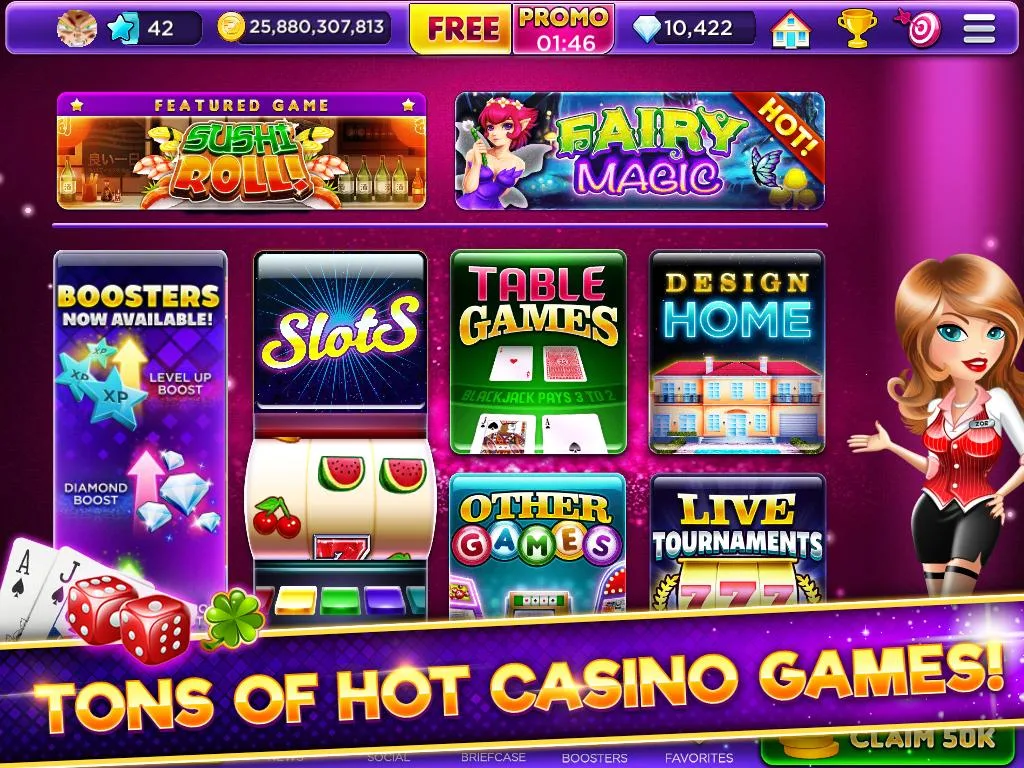 Schermata Glamour Casino - Home Designer Slots 0