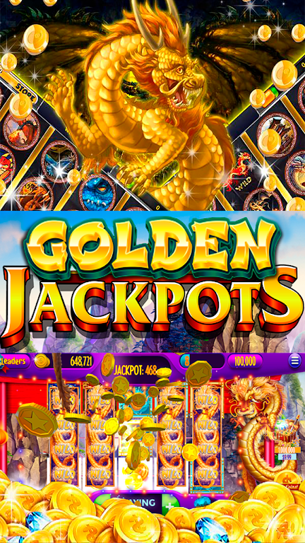 Dragon's Gold Flames Vegas Casino Slots Screenshot 1