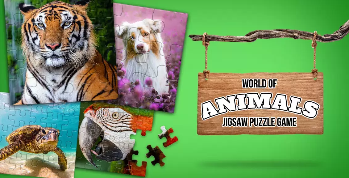 Animal puzzle games offline Schermafbeelding 0