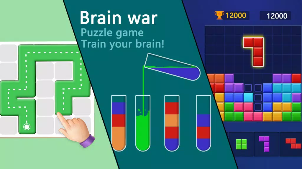 Brain war - puzzle game स्क्रीनशॉट 0