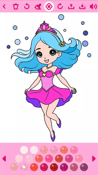 Princess Coloring Book offline Screenshot 1