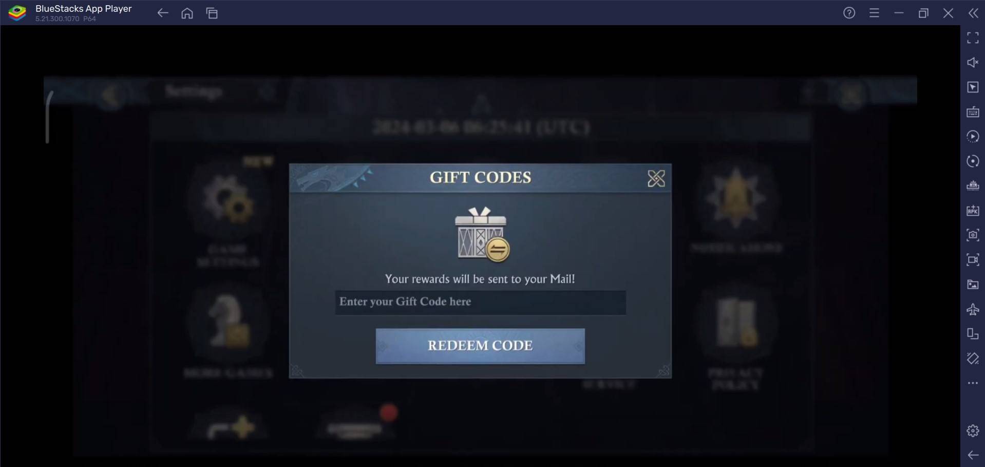 Frost & Flame: King of Avalon Redeem Code Input