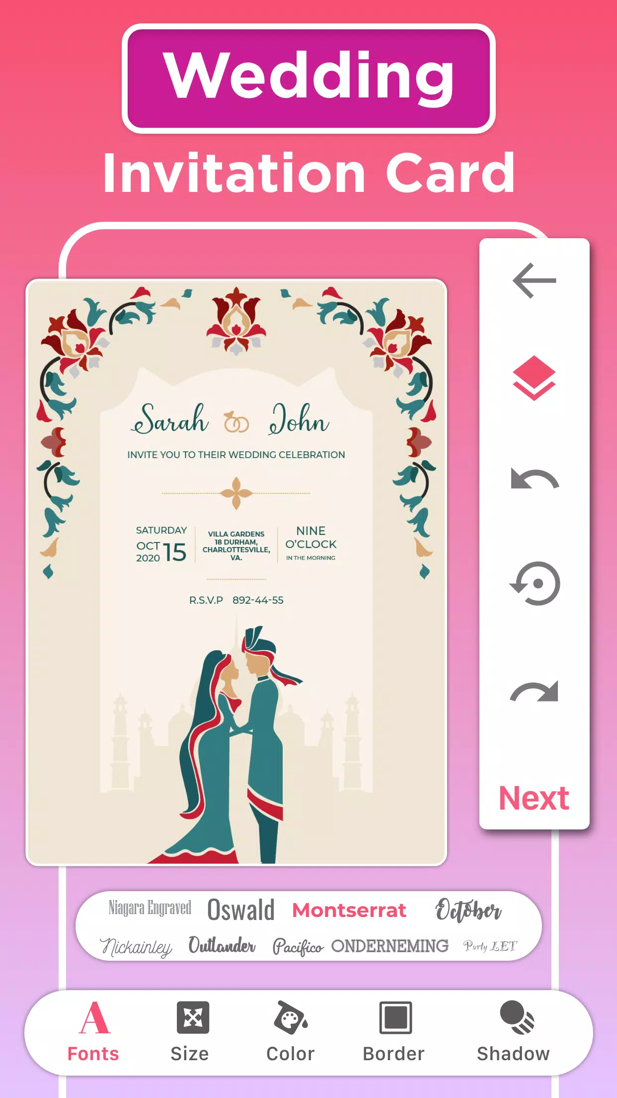 Invitation maker & Card Design ภาพหน้าจอ 3