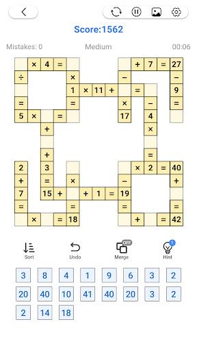 Math Number: Cross Math Puzzle Captura de tela 2