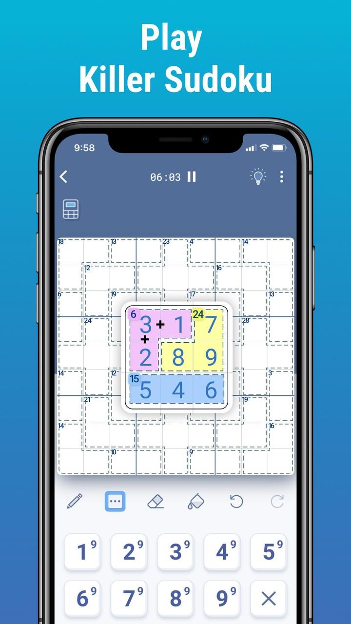 Killer Sudoku by Logic Wiz Ảnh chụp màn hình 1