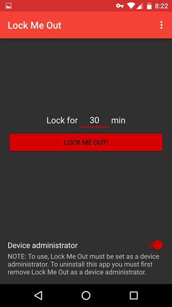 Lock Me Out: Bloqueador apps Screenshot 2