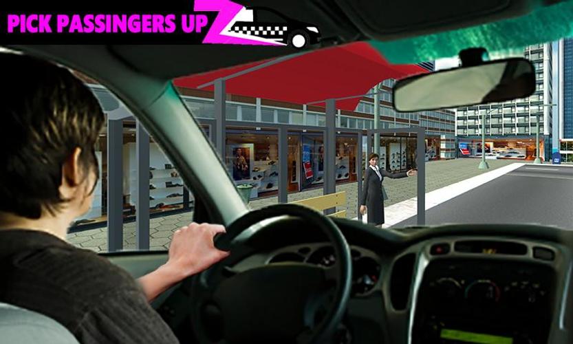 Pink Taxi Driving Game 3D ภาพหน้าจอ 3