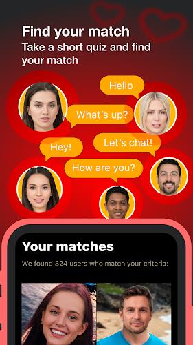 Match and Meet - Dating app Ekran Görüntüsü 1