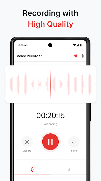 Voice Recorder - Audio Memos ภาพหน้าจอ 1