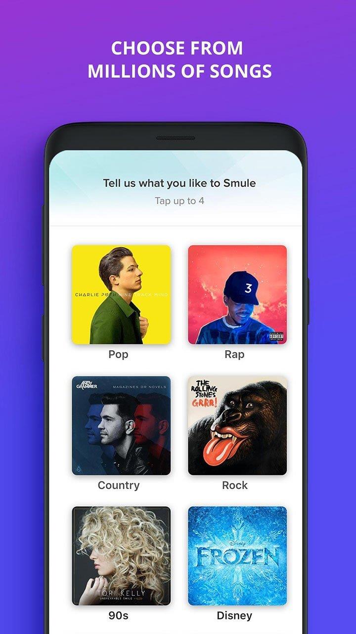 Smule：唱歌並錄製卡拉 OK 螢幕截圖 1