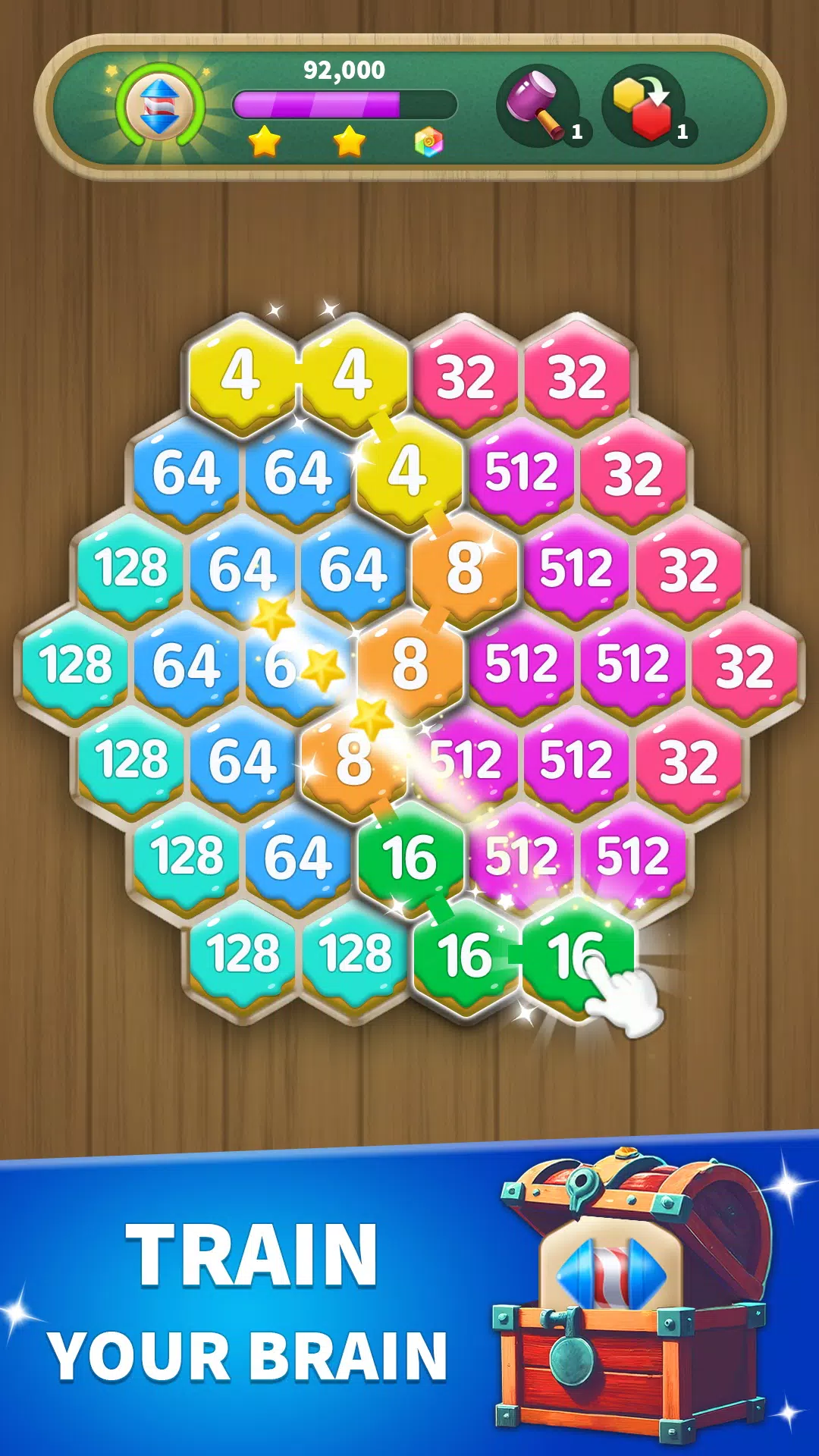 Schermata Hexa Connect: 2048 Puzzle 1