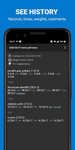 Bodybuilding Workout Log スクリーンショット 2