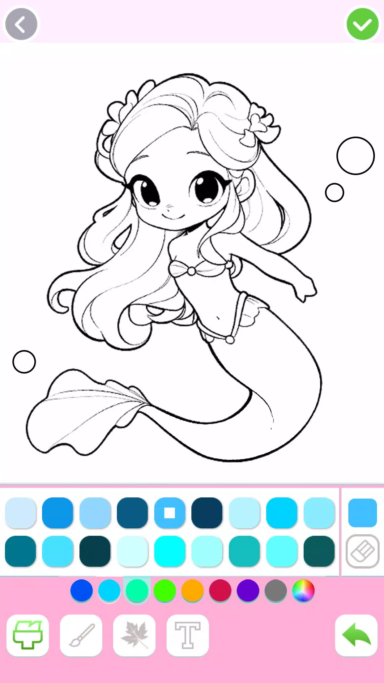 Mermaid Coloring:Mermaid games स्क्रीनशॉट 2