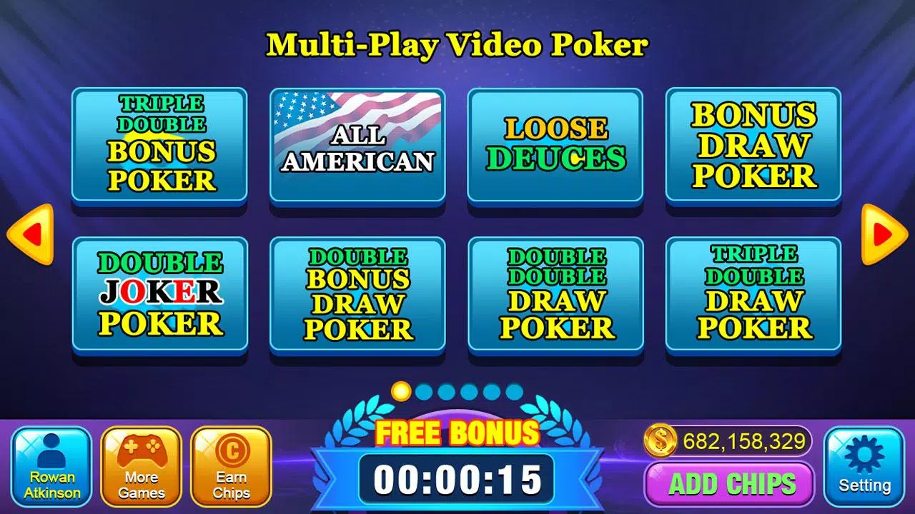 Video Poker Games - Multi Hand 螢幕截圖 1