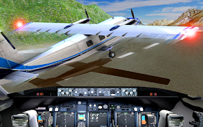 Aero Flight Landing Simulator Captura de tela 3