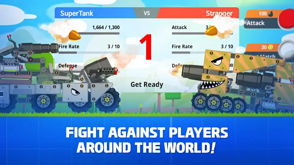 Super Tank Rumble Ekran Görüntüsü 1