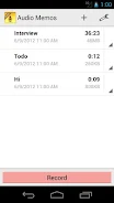 Audio Memos Free 螢幕截圖 3