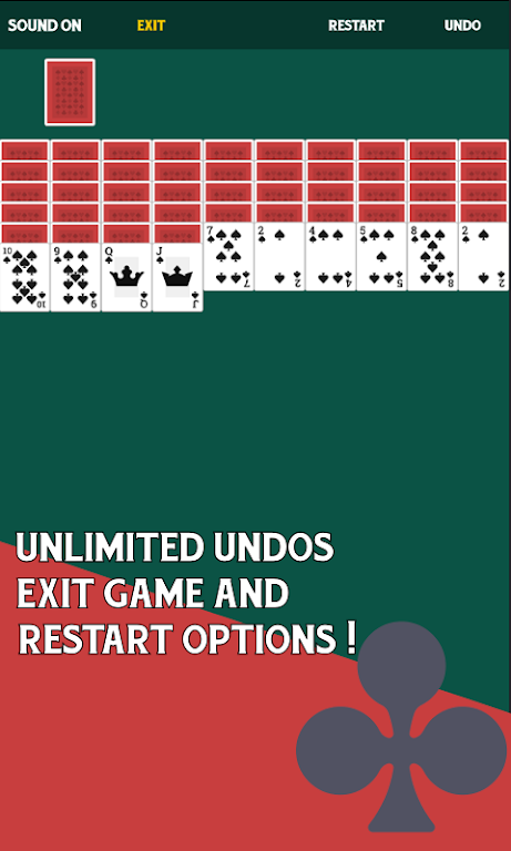 Spider Solitaire Free Card Game Zrzut ekranu 1