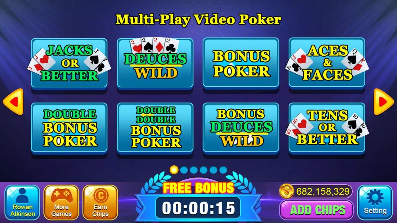 Video Poker Games - Multi Hand 螢幕截圖 0