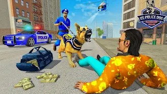 US Police Dog Crime Chase Game 螢幕截圖 1