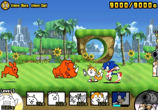 Battle Cats Sonic collaboration characters