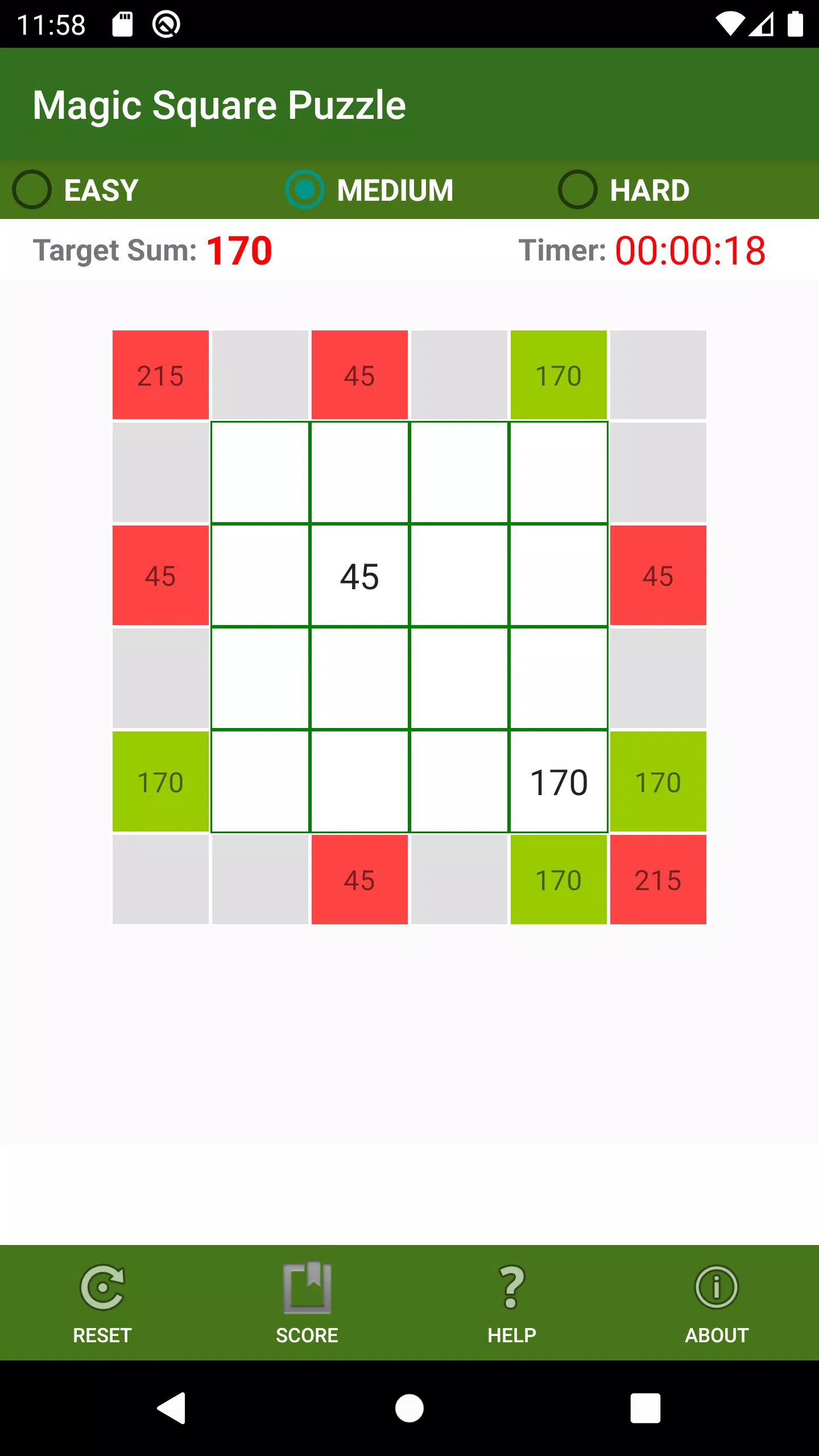 Magic Square Puzzle スクリーンショット 3